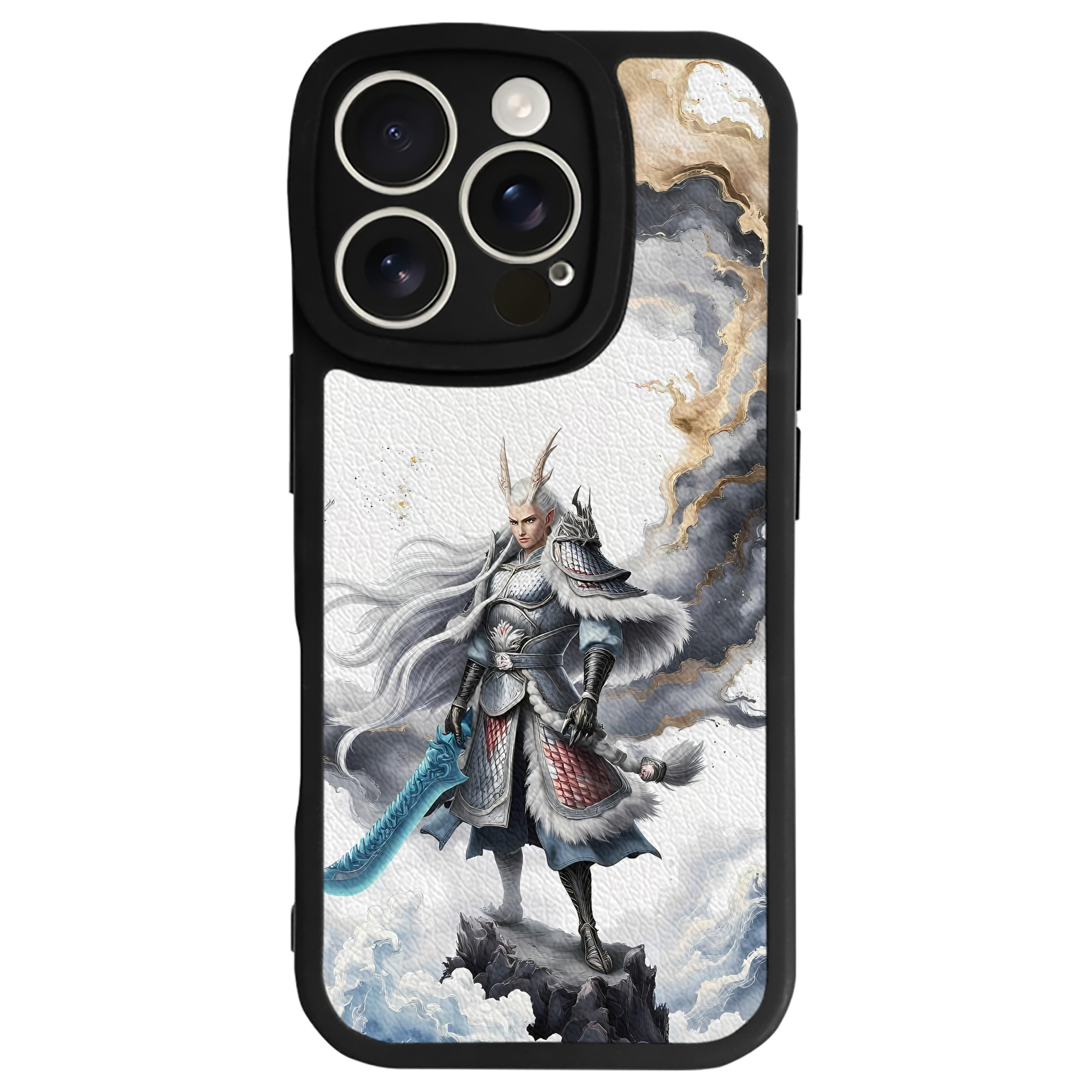 （画像用） Ne Zha 2 ナタ 魔童の大暴れ 【iPhone 16シリーズ対応】シリコンスマホケース（レザー調） 材質：シリコン